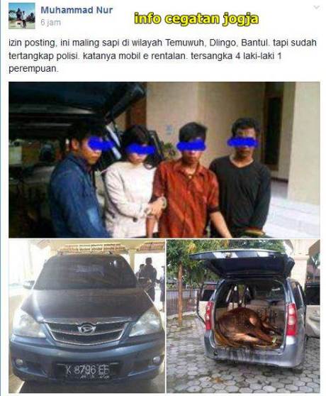 daihatsu xenia buat maling sapi