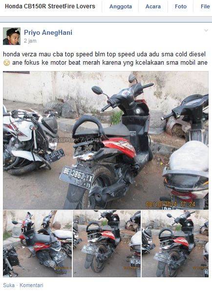 kecelakaan verza shock patah