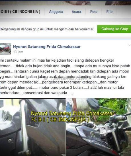 Shock Depan Yamaha New Vixion Ini Patah Usai nge-Rem Mendadak 001 Pertamax7.com