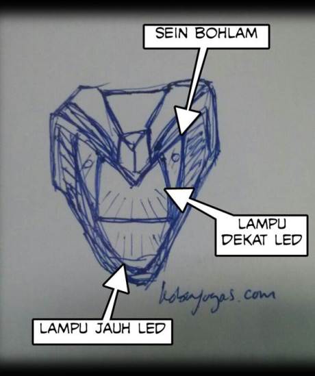 sketsa headlamp-honda sonic reborn K56A