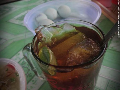 Trik hemat pengen Es lemon Tea di Warung Soto 005 Pertamax7.com