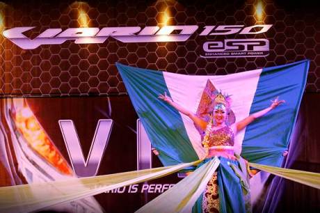 Salah satu peserta Vario 150 eSP Modern Dance Competition tampil impresif pada perlombaan yang digelar pada hari ketiga.