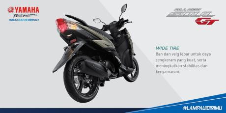 ban dan velg belakang yamaha all new soul gt 125 blue core selebar yamaha X-Ride