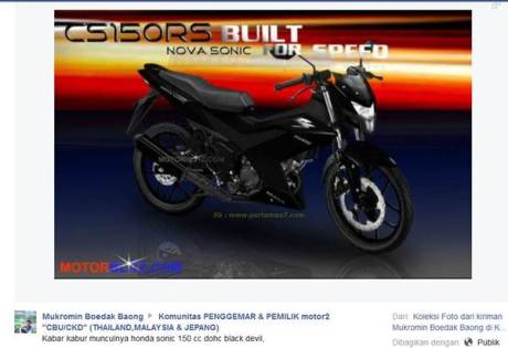 bikers malaysia penasaran honda sonic reborn K56A