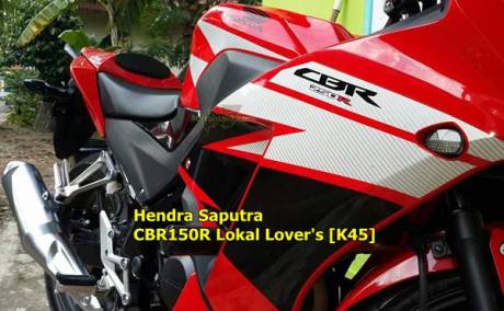 honda CBR150R naik cc jadi 250 modal stiker pertamax7 2