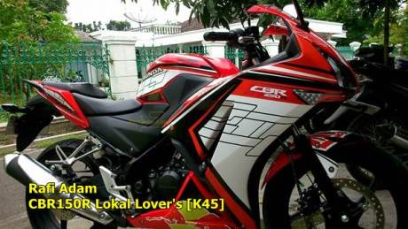 honda CBR150R naik cc jadi 250 modal stiker pertamax7