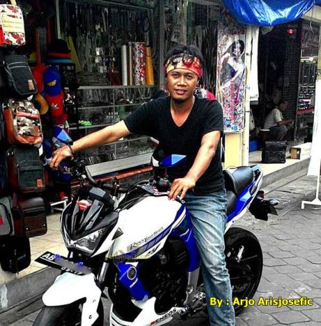 modifikasi yamaha byson paai lampu kawasaki Z250 replika