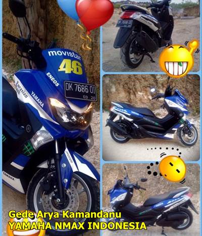 modifikasi yamaha nmax 155 livery valentino rossi 46 detail