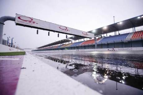 motogp pretest qatar 2015 final day on rain