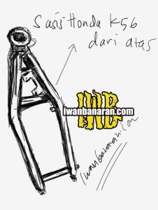 penampakan sasis honda&nbsp;K56