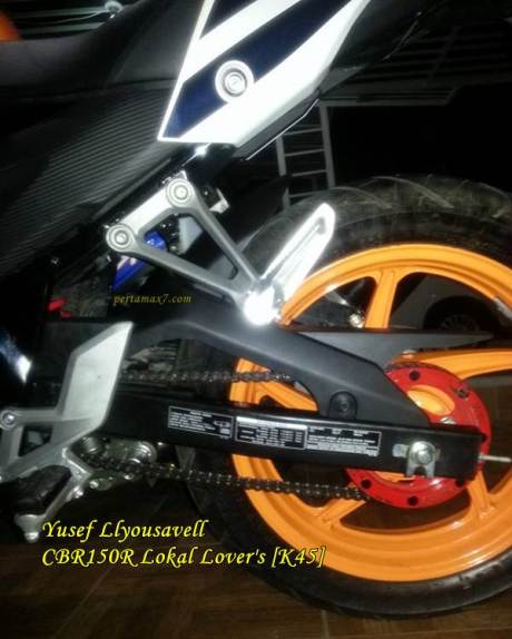 spakbor kolong yamaha byson di honda CBR150R lokal k45