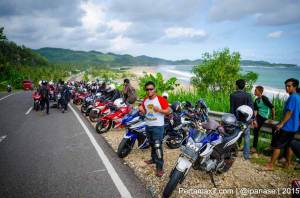 Touring Gabungan Yamaha R15 Sejatim dihadiri 200 Motor ke pantai soge Pacitan Pertamax7.com-104