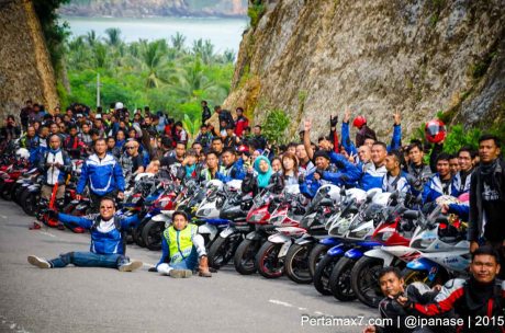 Touring Gabungan Yamaha R15 Sejatim dihadiri 200 Motor ke pantai soge Pacitan Pertamax7.com-50