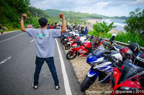 Touring Gabungan Yamaha R15 Sejatim dihadiri 200 Motor ke pantai soge Pacitan Pertamax7.com-75