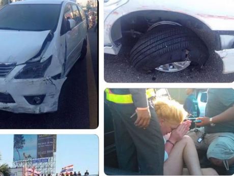 Bocah 13 tahun tabrak 12 mobil pakai toyota innova di Thailand003pertamax7.com