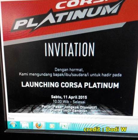 Corsa luncurkan ban khusus cornering