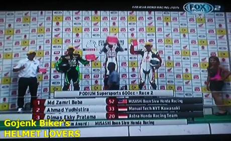 hasil race 2 ARRC 2015 seri 1 kelas supersport 600 cc