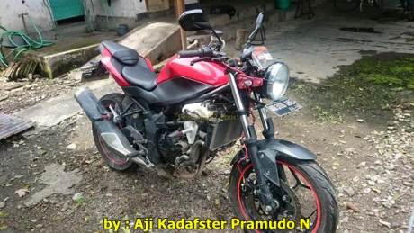 Kawasaki Ninja 250RR mono jadi naked lampu bulat 001 Pertamax7.com