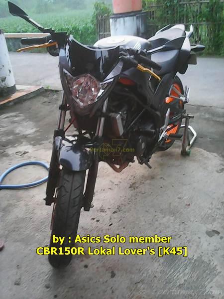 Modifikasi Honda CBR150R lokal Jadi Telanjang Pakai Headlamp Suzuki Satria F Sadis 000 Pertamax7.com