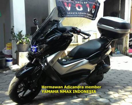 modifikasi yamaha nmax pakai box givi dam lampu projector