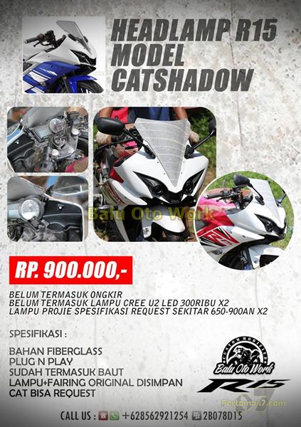 Modifikasi Yamaha R15 bermata Alien Ballu Oto Work 001 Pertamax7.com