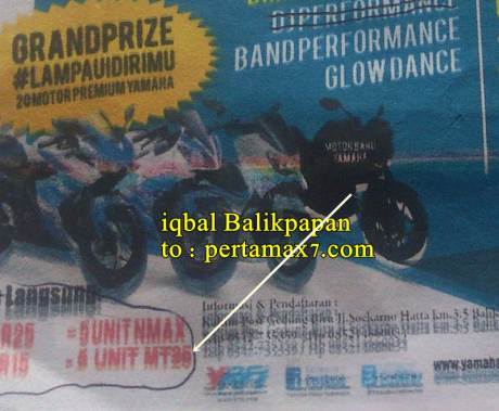 yamaha MT25 jadi hadiah Langsung yamaha motorshow 2015