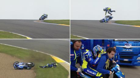 Aleix Espargaro Crash Hi SIde Motogp Le Mans france 2015 02Pertamax7.com
