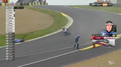 Aleix Espargaro Crash Hi SIde Motogp Le Mans france 2015 06Pertamax7.com