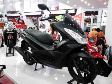 honda pcx 150 matte black hitam doff indonesia