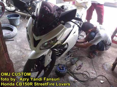 Modifikasi Honda CB150R fairing ala Ninja 250 FI 01 pertamax7.com