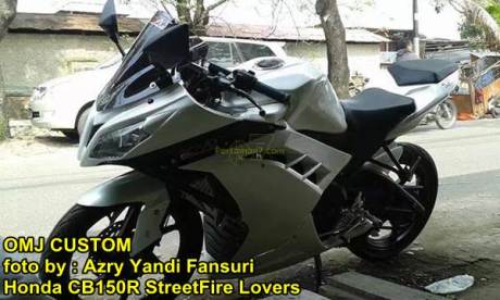 Modifikasi Honda CB150R fairing ala Ninja 250 FI 02 pertamax7.com
