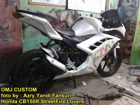 Modifikasi Honda CB150R fairing ala Ninja 250 FI 03 pertamax7.com