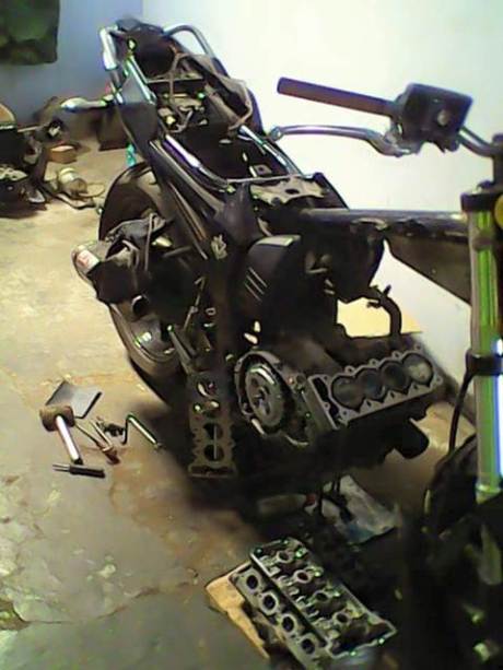proyek yamaha byson 4 cylinder segaris