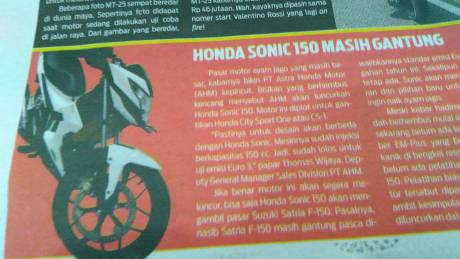 tampang honda sonic reborn K56