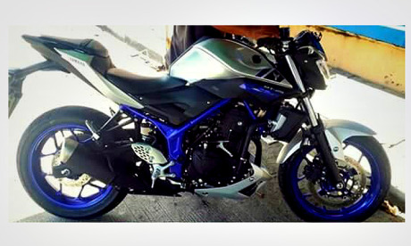 yamaha MT-25 2015 blue silver