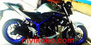Yamaha MT-25 silver rangka&nbsp;biru