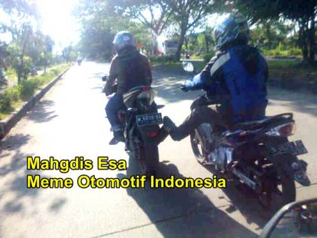 yamaha R15 di dorong jupiter mx