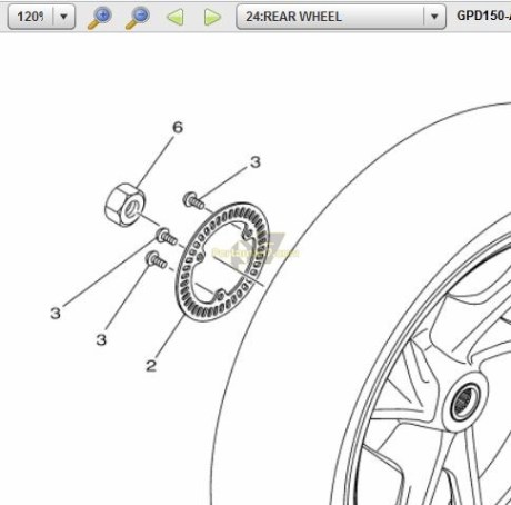  piringan sensor abs yamaha nmax di velg belakang plus bautnya