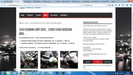cuci gudang unit 2013 yamaha Byson dan scorpio banyak yang sewot