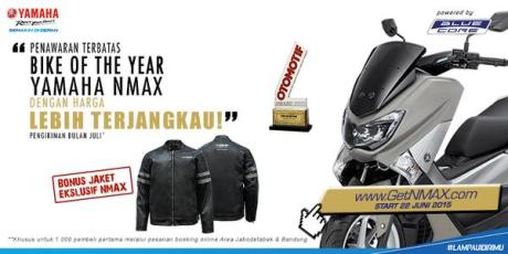 indent online yamaha nmax non abs berhadiah jaket ekslusif