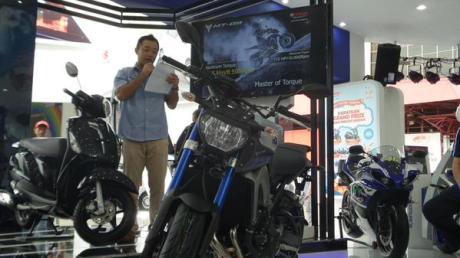 launching yamaha MT-09 di Pekan raya Jakarta 2015
