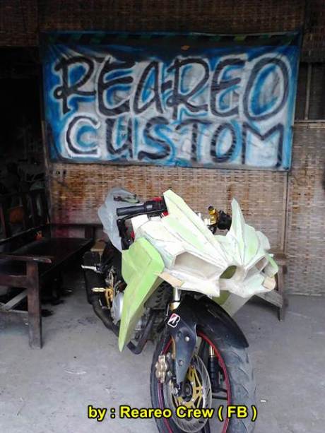 Modifikasi Yamaha new Vixion ala Kawasaki Ninja H2 08 pertamax7.com