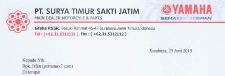 Mohon Maaf Pertamax7.Com Tidak Dapat Menghadiri Press Conference Yamaha MT-25 Di Surabaya