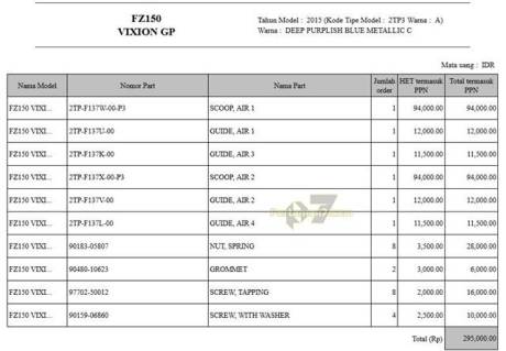 sayap yamaha new vixion advance cuma Rp.295 ribu