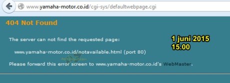 website yamaha down persiapan brojolnya produk baru kah