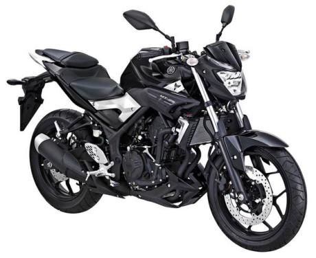 yamaha MT-25 black strike pertamax7.com