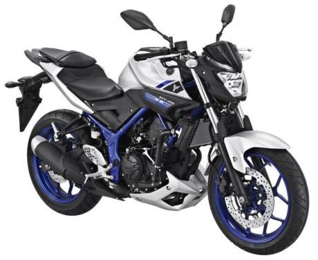 yamaha MT-25 Silver blue pertamax7.com