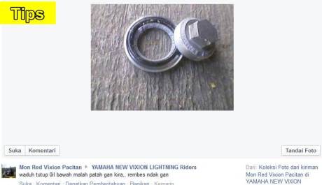 atasi baut pembuangan oli yamaha vixion patah tips n trick