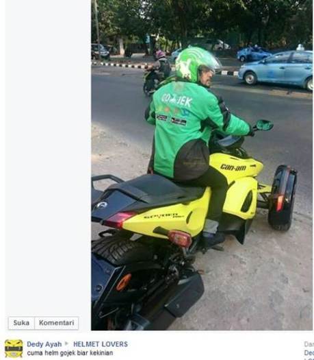 Bos Gojek Naik Motor Roda 3 Spyder Harga Ratusan Juta, Trik Marketing yang Jitu