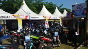 Corner sparepart di Blue Core Yamaha Motor Show 2015 di Soreang&nbsp;Bandung